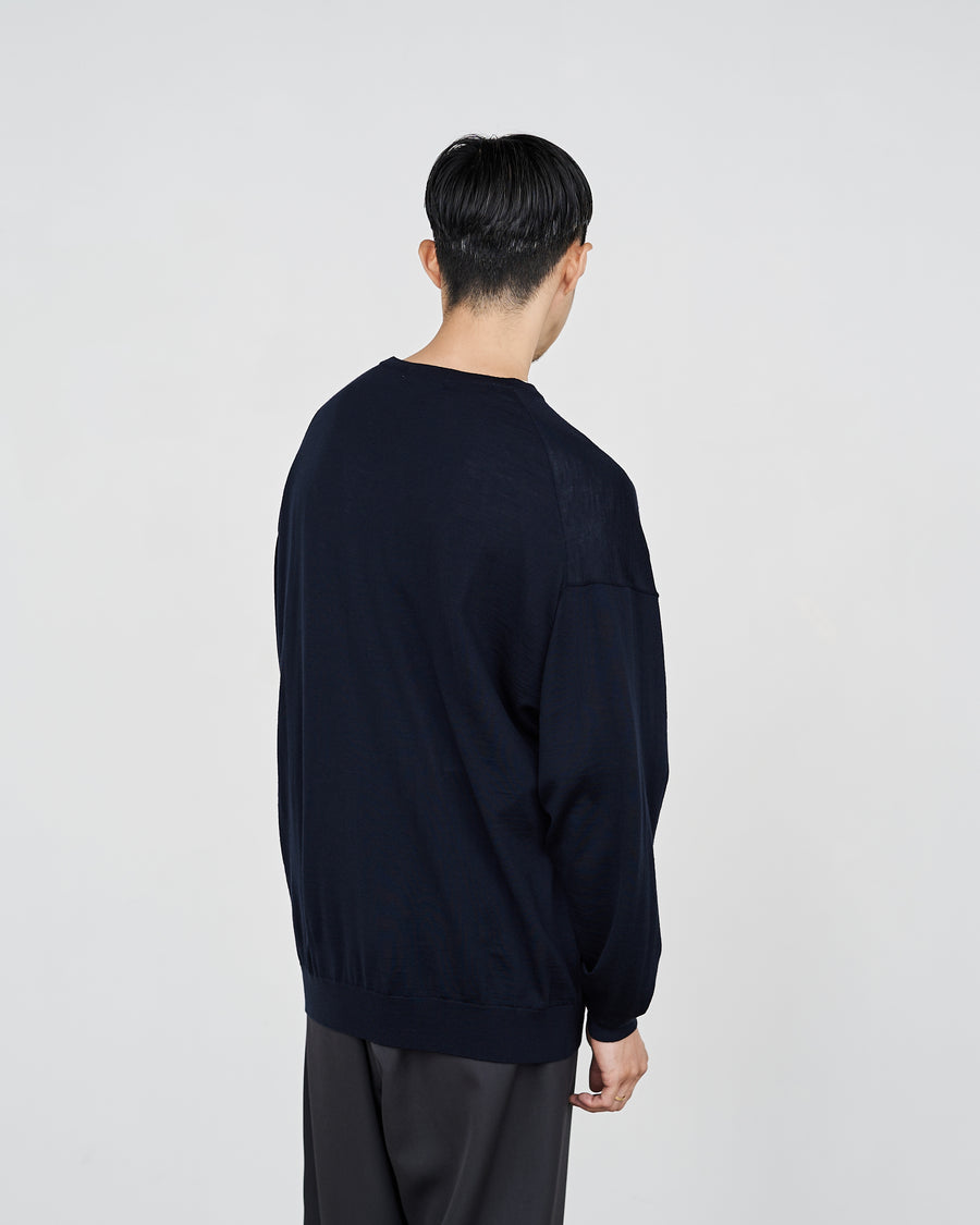 High Gauge V Neck Knit