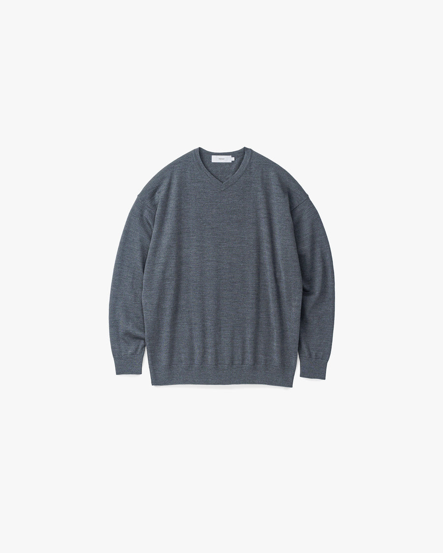 High Gauge V Neck Knit