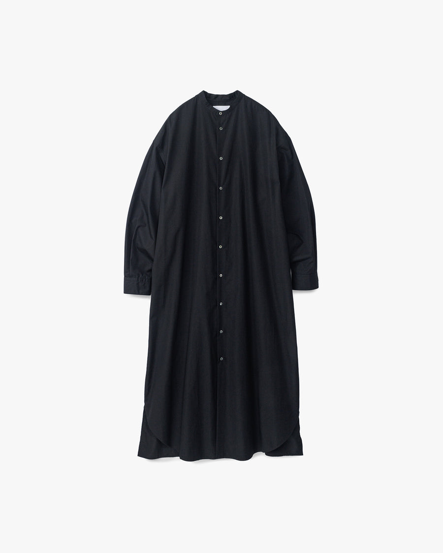 High Count Broad Band Oversized Shirt Dress