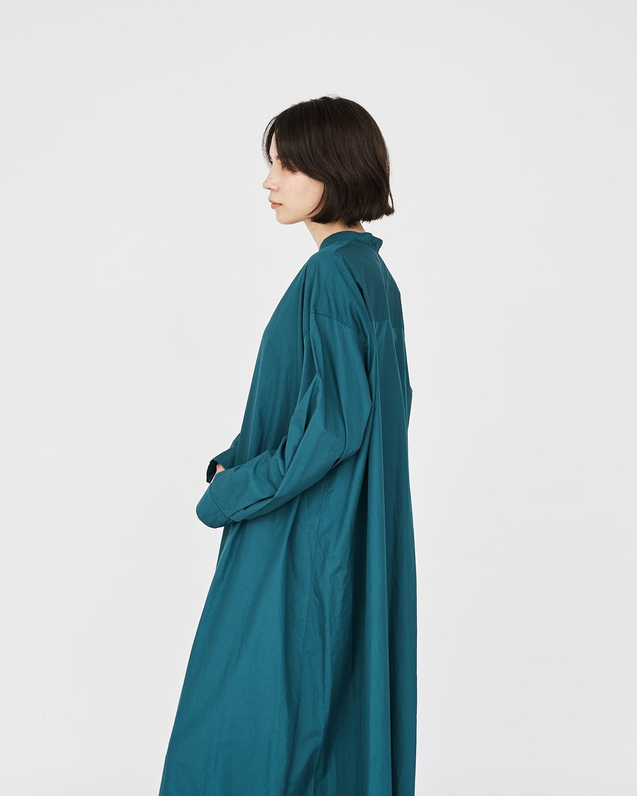 -SALE- Broad Band Collar Oversized Shirt Dress