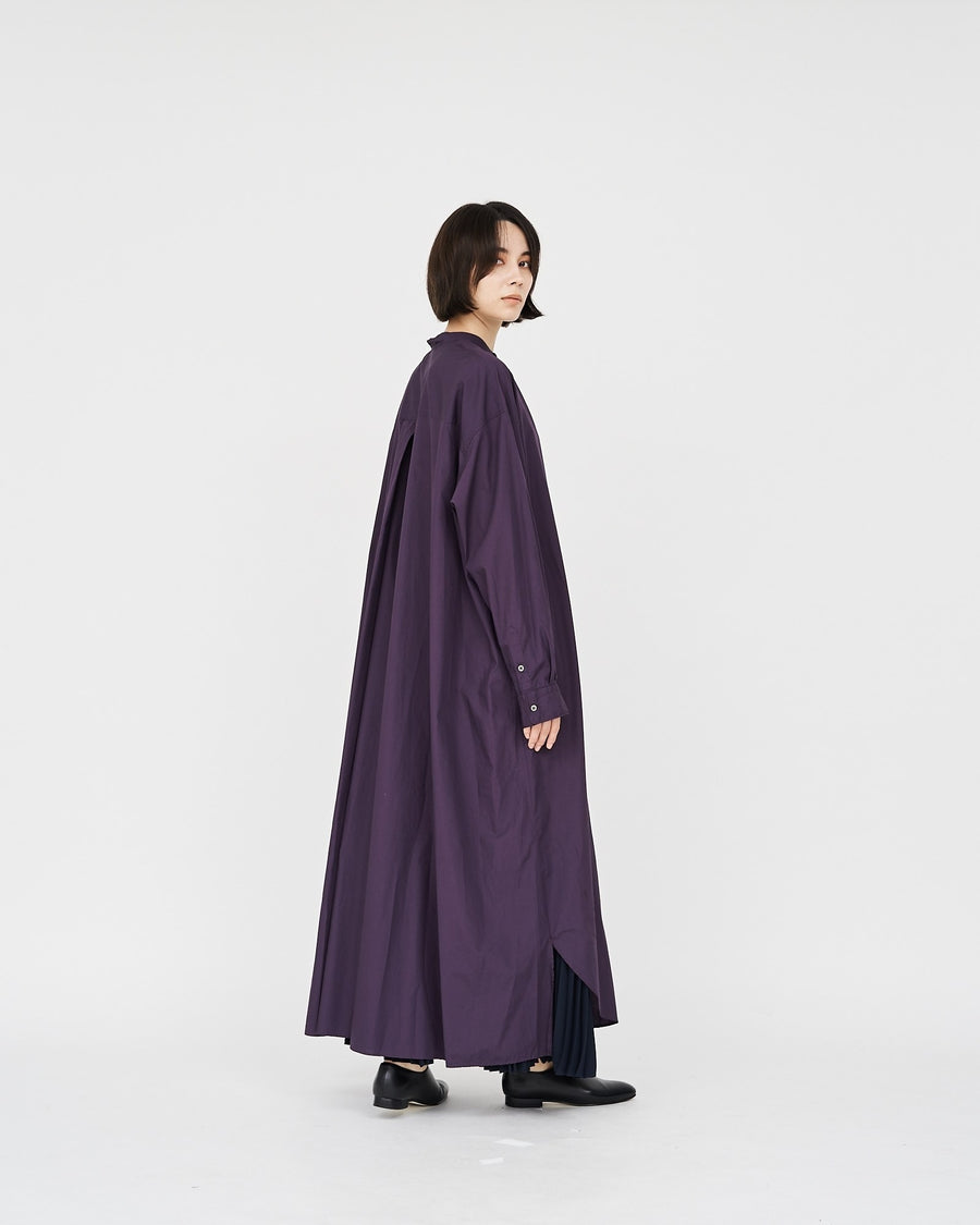 -SALE- Broad Band Collar Oversized Shirt Dress