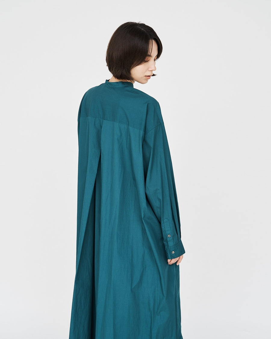 -SALE- Broad Band Collar Oversized Shirt Dress