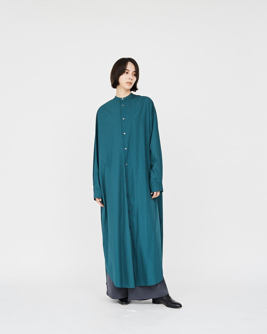 -SALE- Broad Band Collar Oversized Shirt Dress