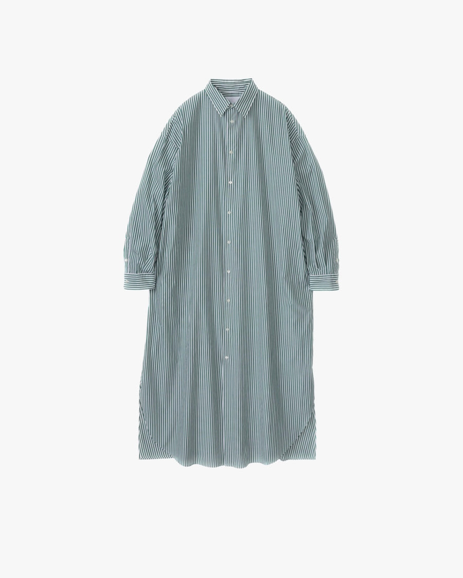 Broad Stripe Regular Oversized Shirt Dress