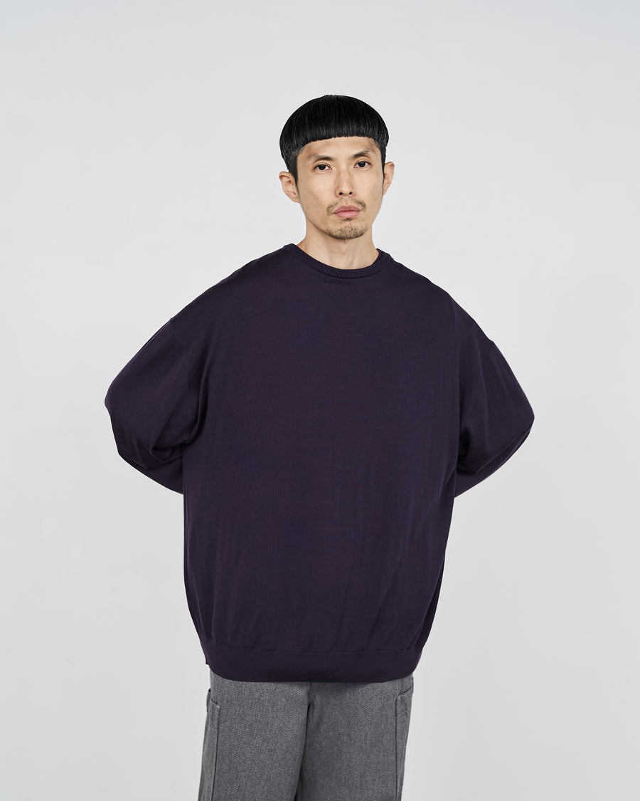 -SALE- High Gauge Knit Oversized Crew Neck