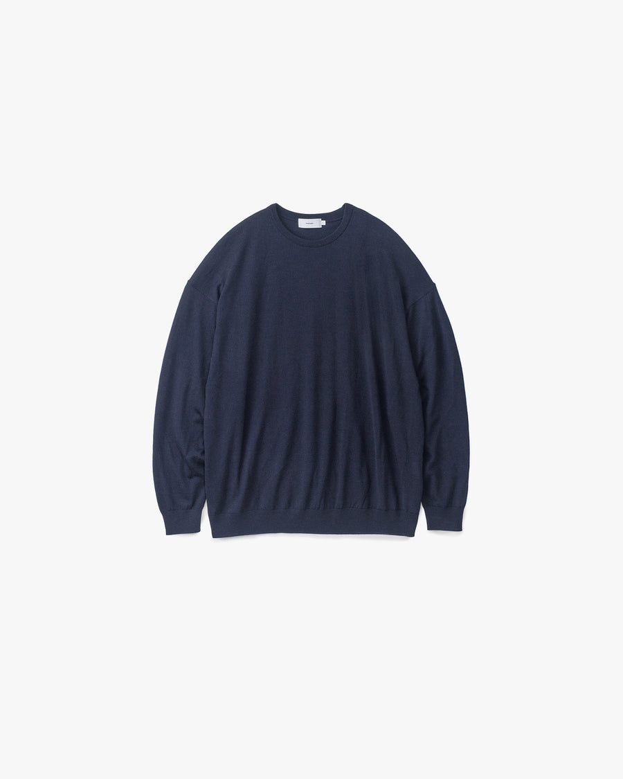 High Gauge Knit Oversized Crew Neck