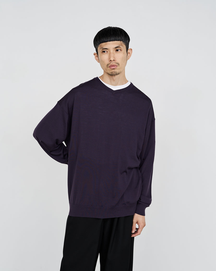 -SALE- High Gauge V Neck Knit