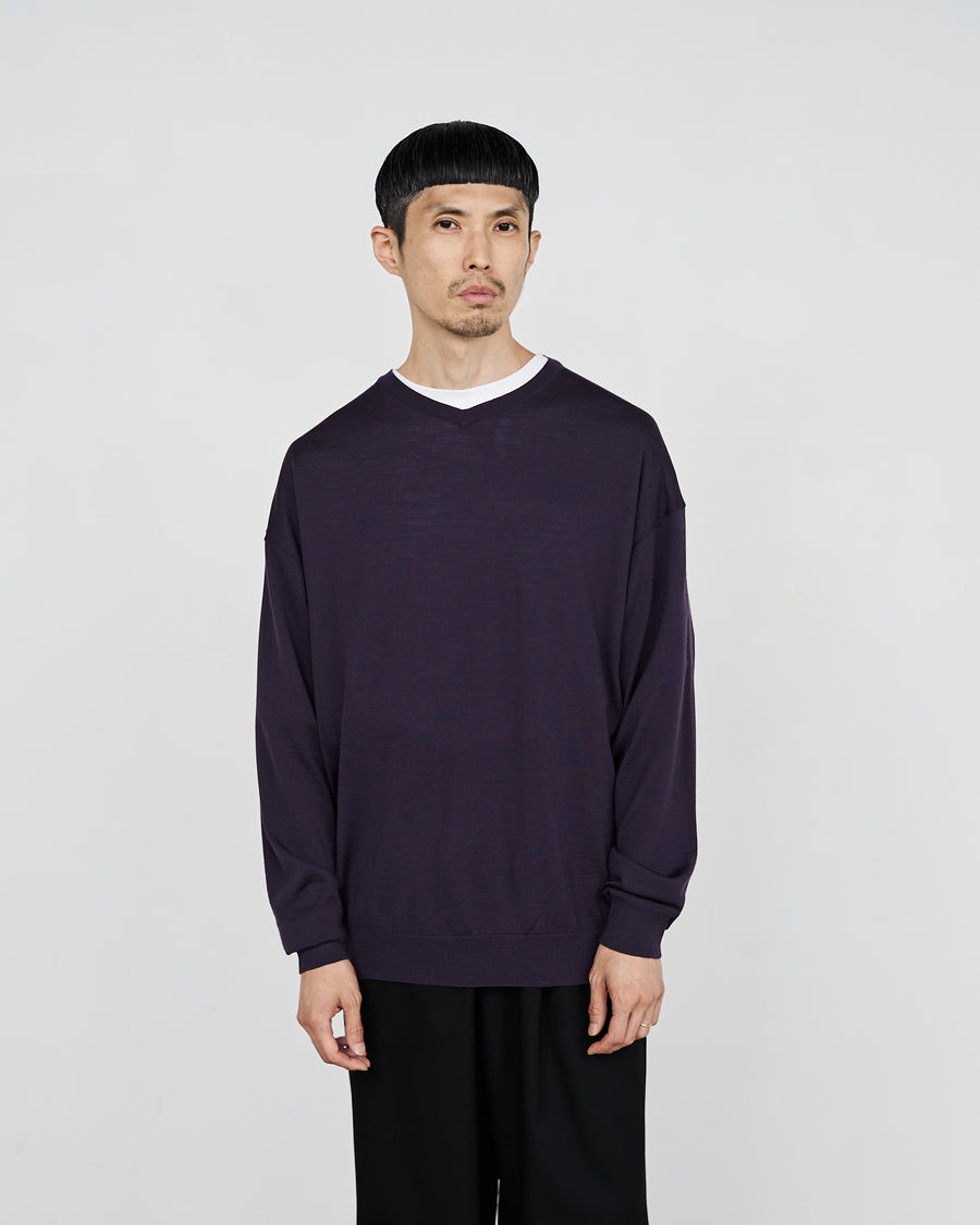 -SALE- High Gauge V Neck Knit