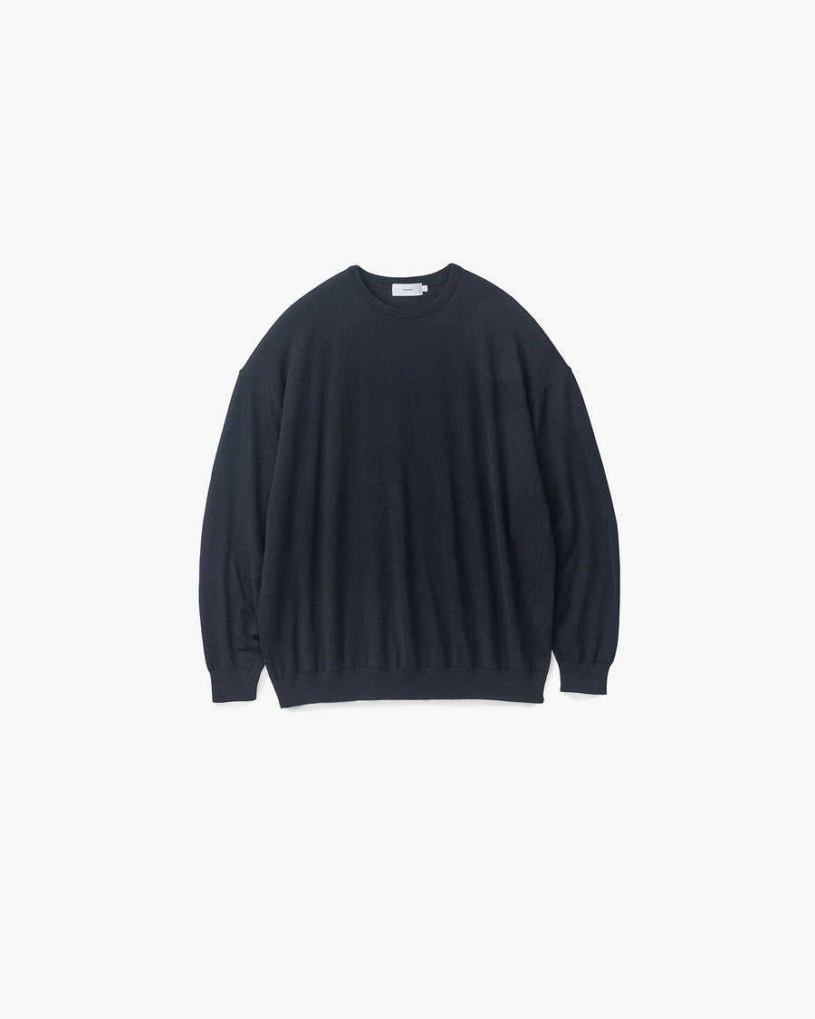 High Gauge Knit Oversized Crew Neck