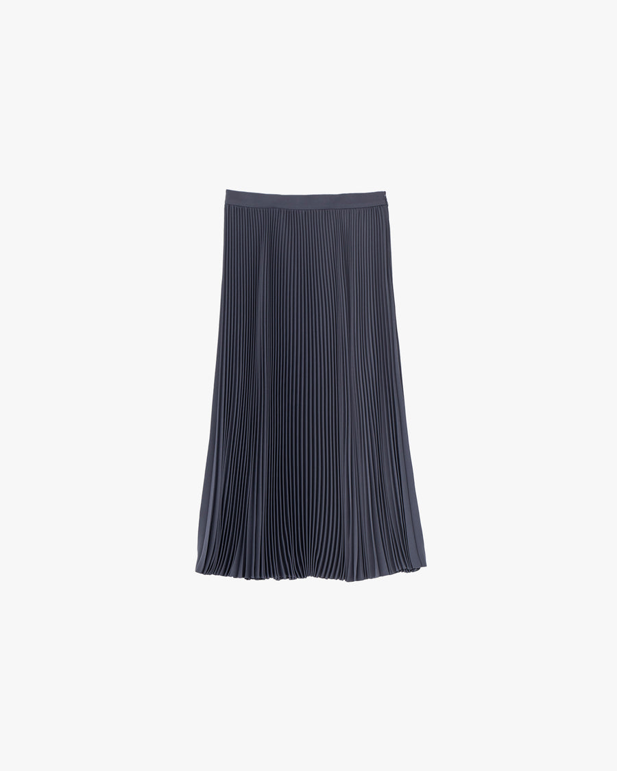 Satin Pleats Skirt