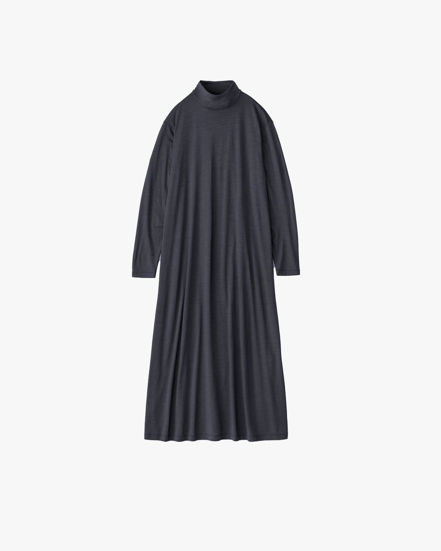 Wool Cordura High Neck Dress