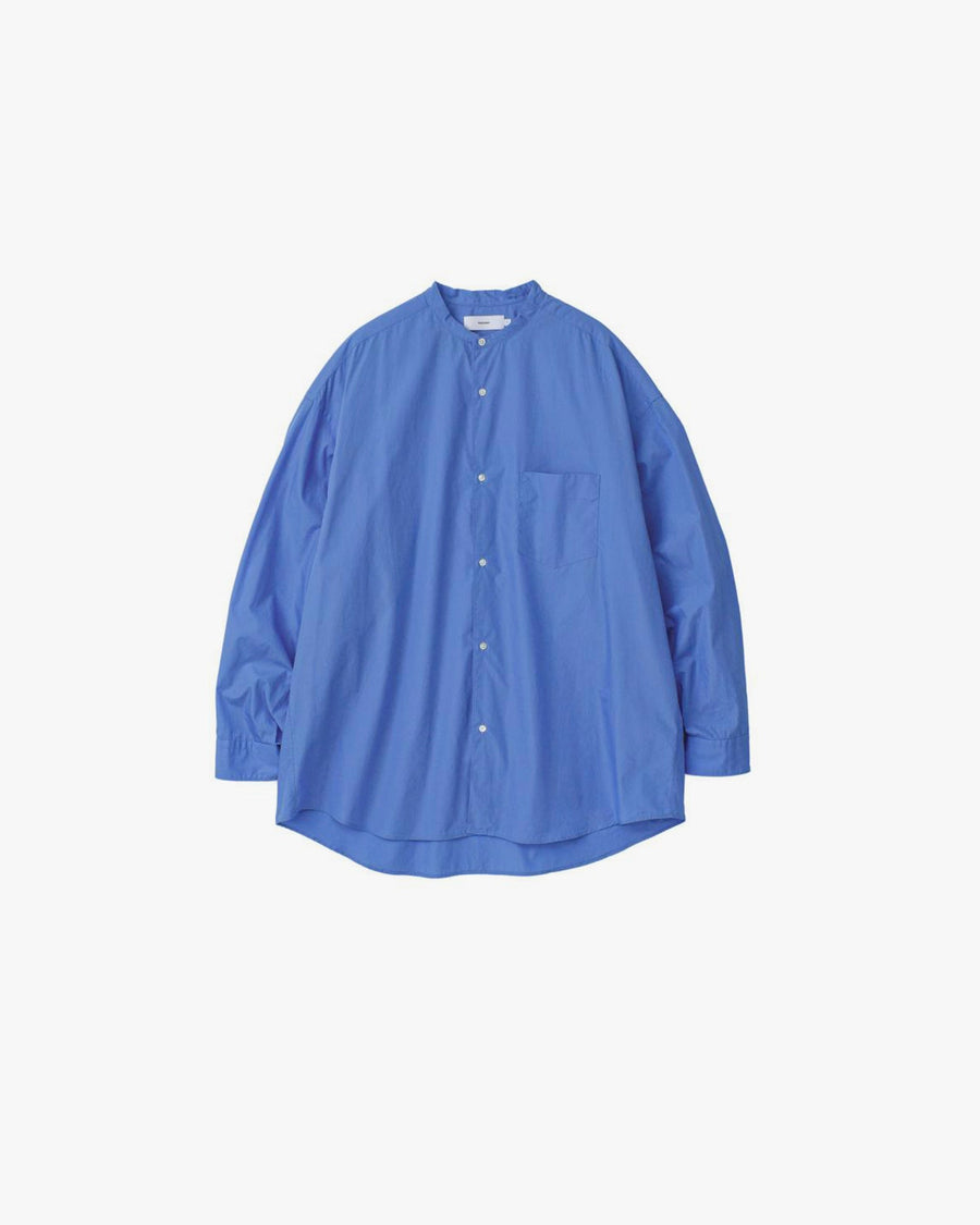 Broad L/S Oversized Band Collar Shirt