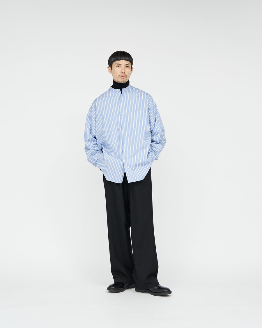 SOKTAS High Count Broad L/S Oversized Band Collar Shirt