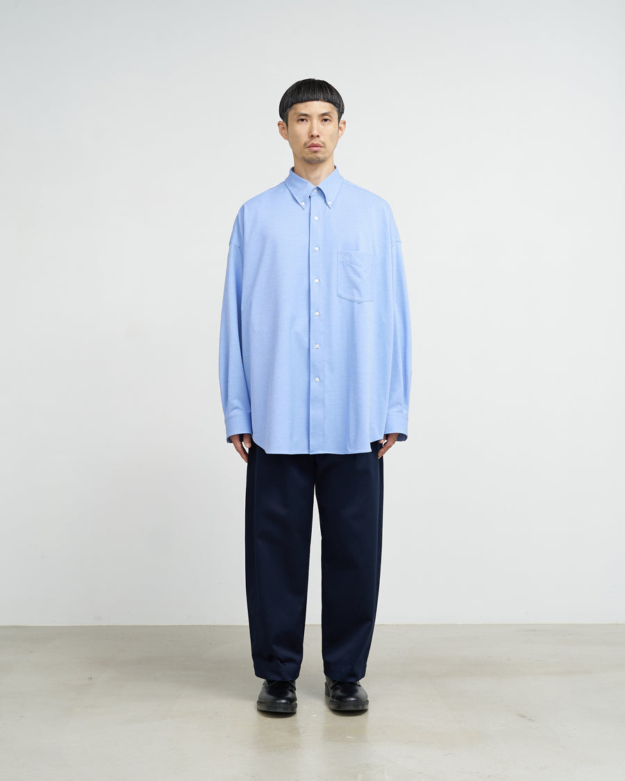 Oxford Pique Jersey L/S Oversized B.D Shirt