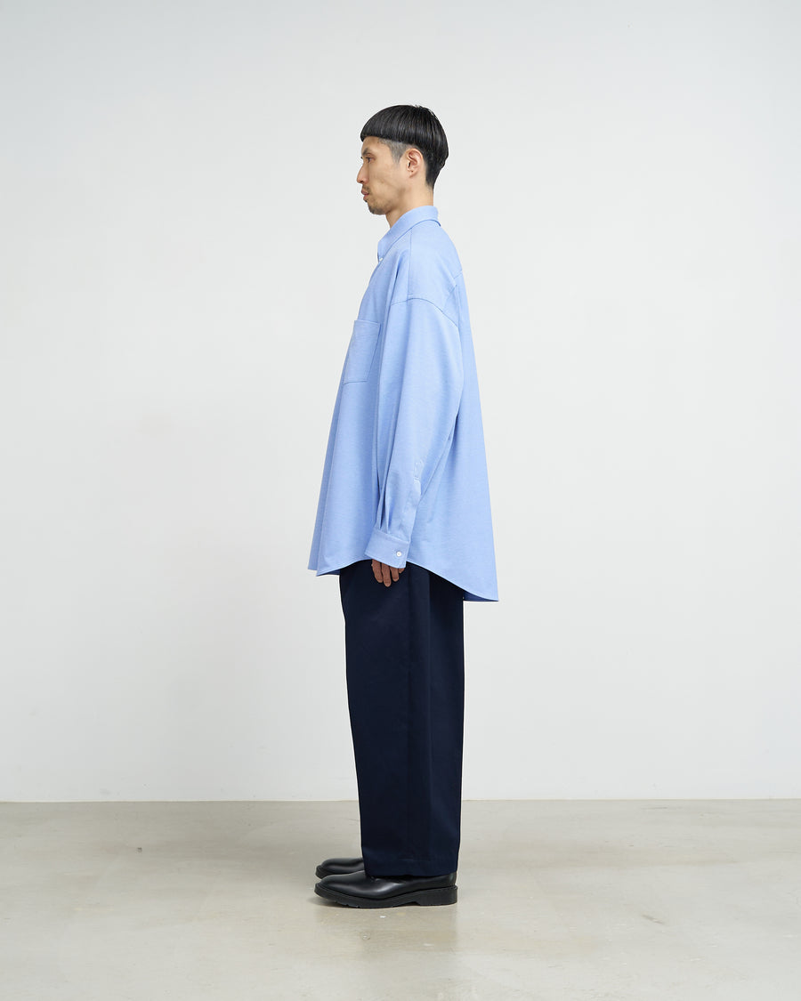 Oxford Pique Jersey L/S Oversized B.D Shirt