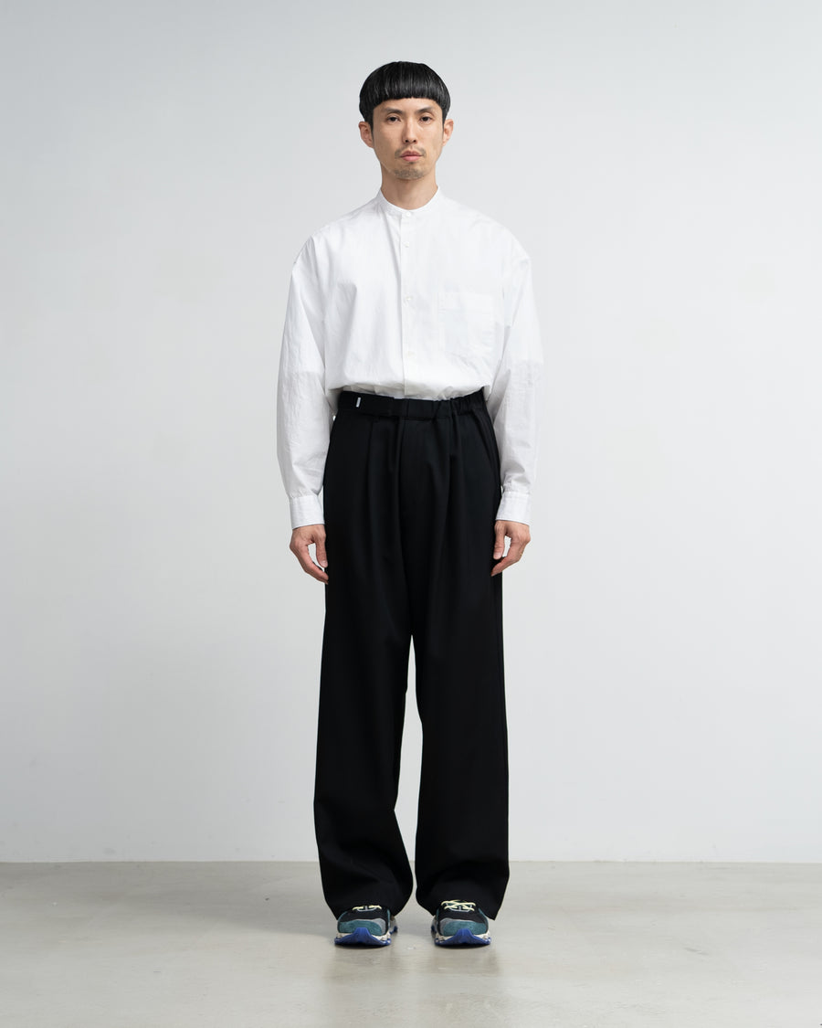 Scale Off Wool Wide Chef Pants