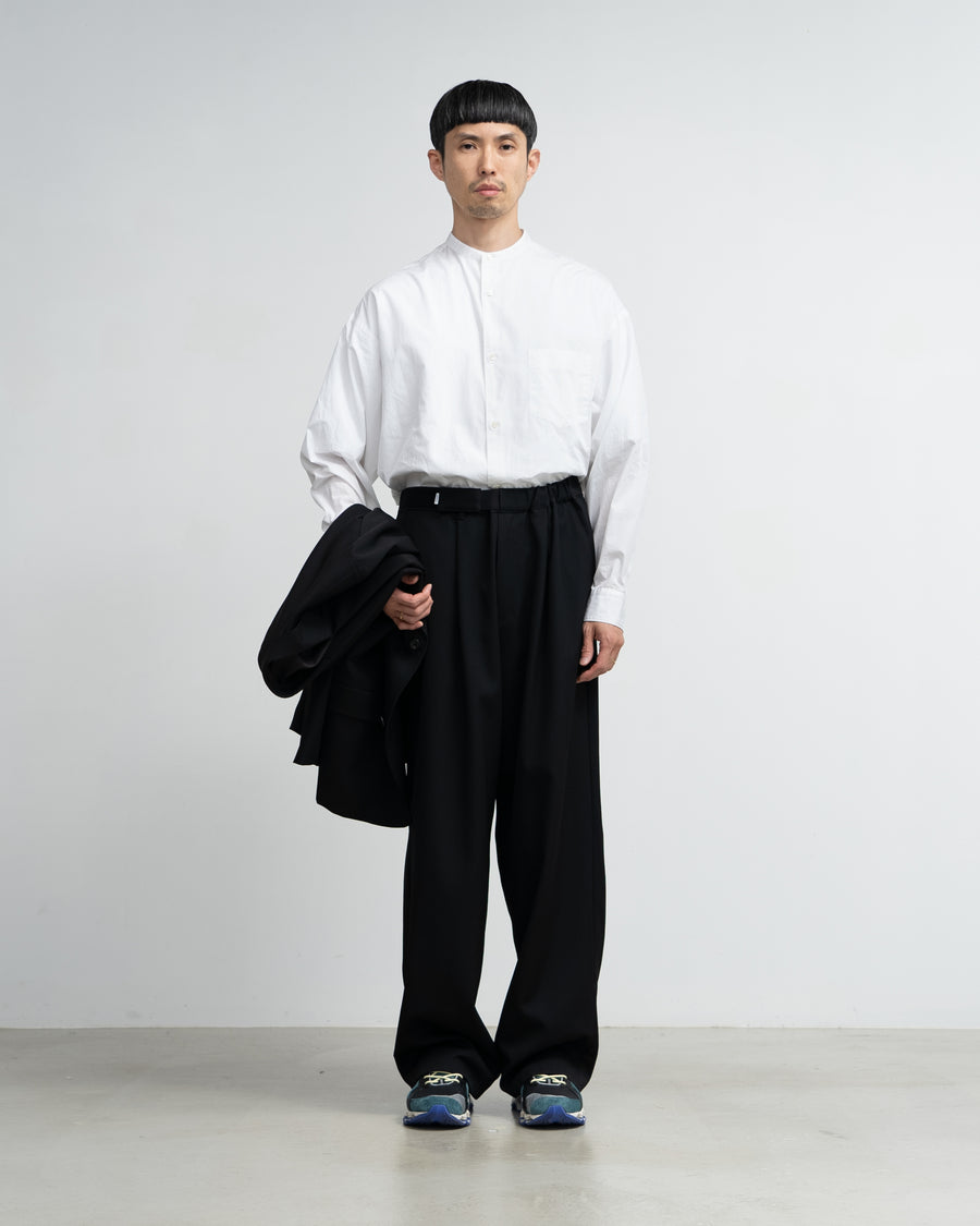 Scale Off Wool Wide Chef Pants