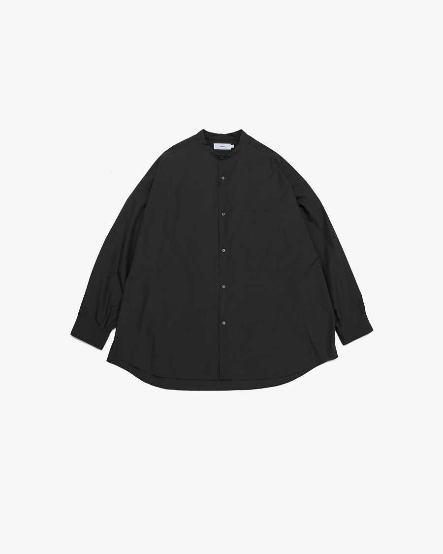 Broad L/S Oversized Band Collar Shirt