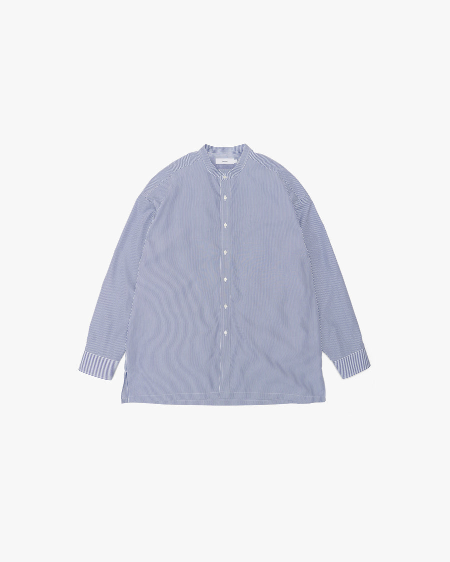 High Count Band Collar Shirt STRIPE