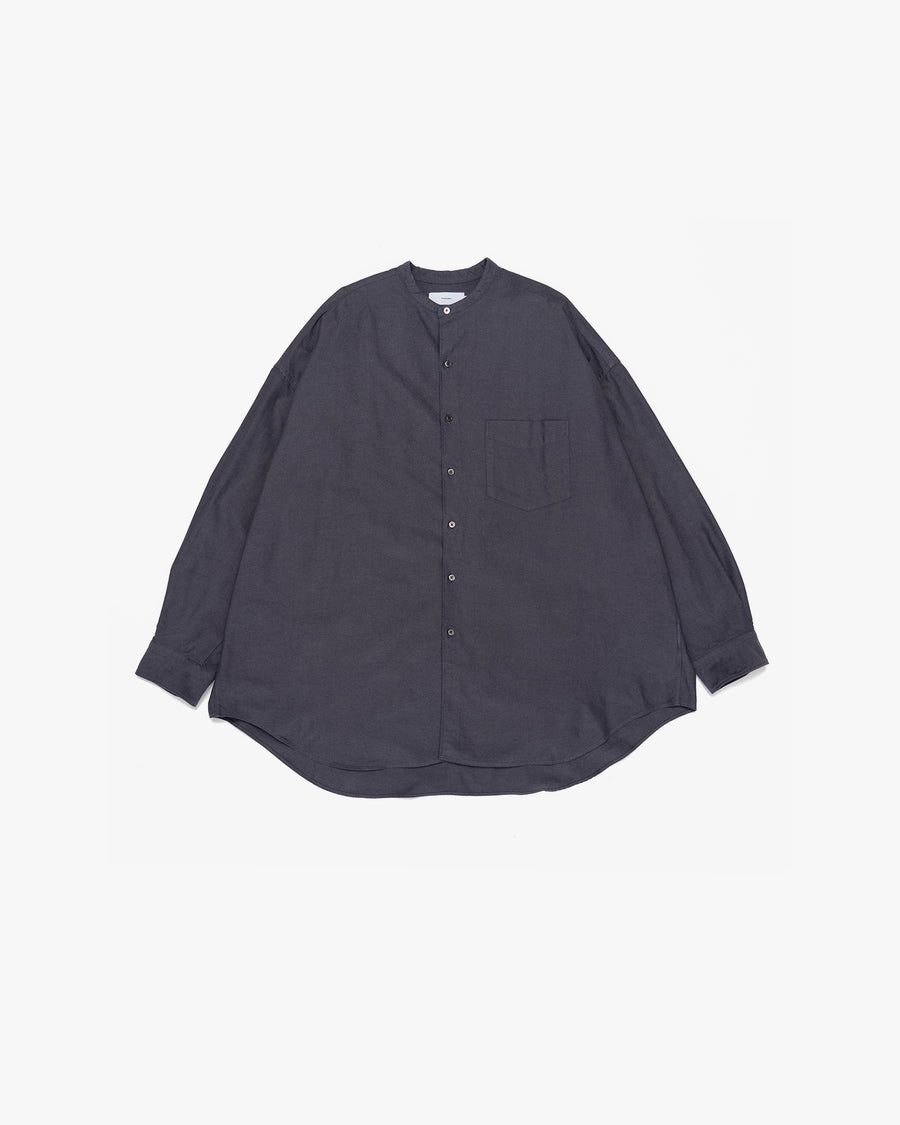 Oxford Oversized Band Collar Shirt