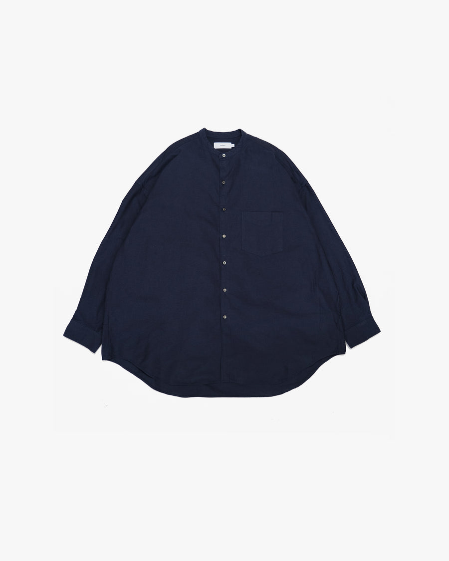 Oxford Oversized Band Collar Shirt