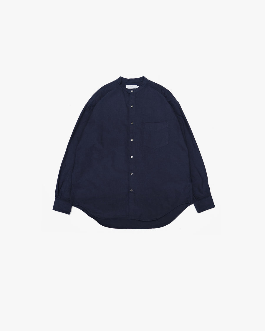 Oxford L/S Band Collar Box Shirt