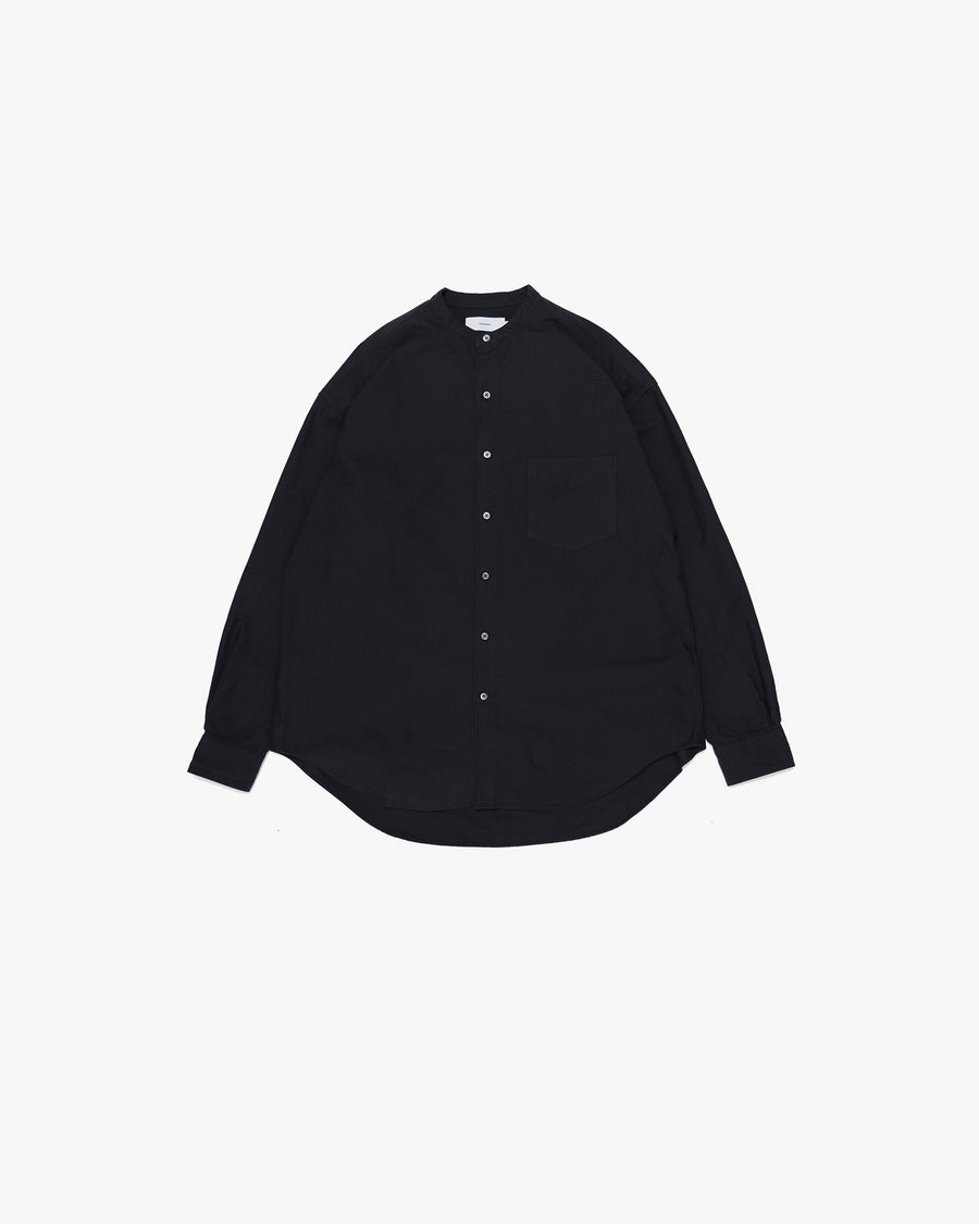 Oxford L/S Band Collar Box Shirt