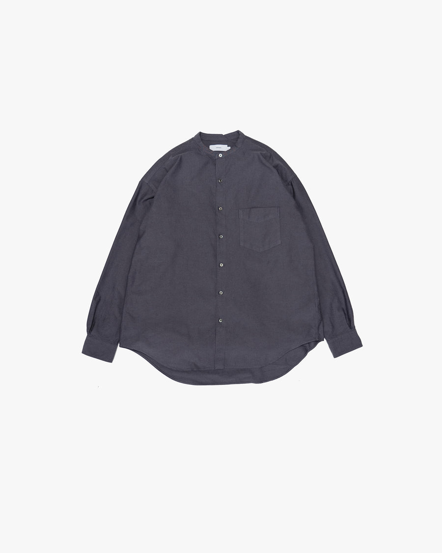 Oxford L/S Band Collar Box Shirt