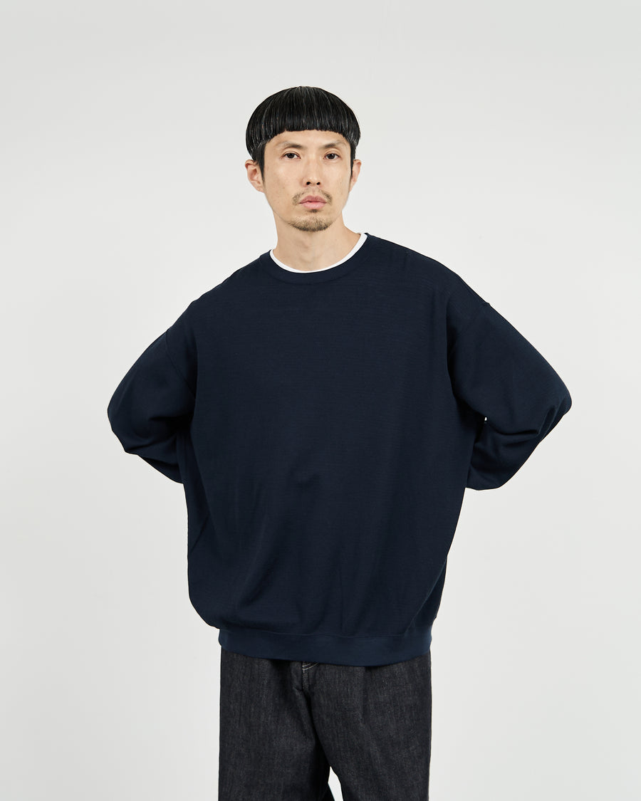 Wool Honeycomb Crew Neck Thermal