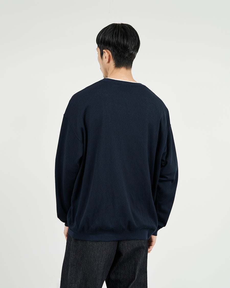 Wool Honeycomb Crew Neck Thermal