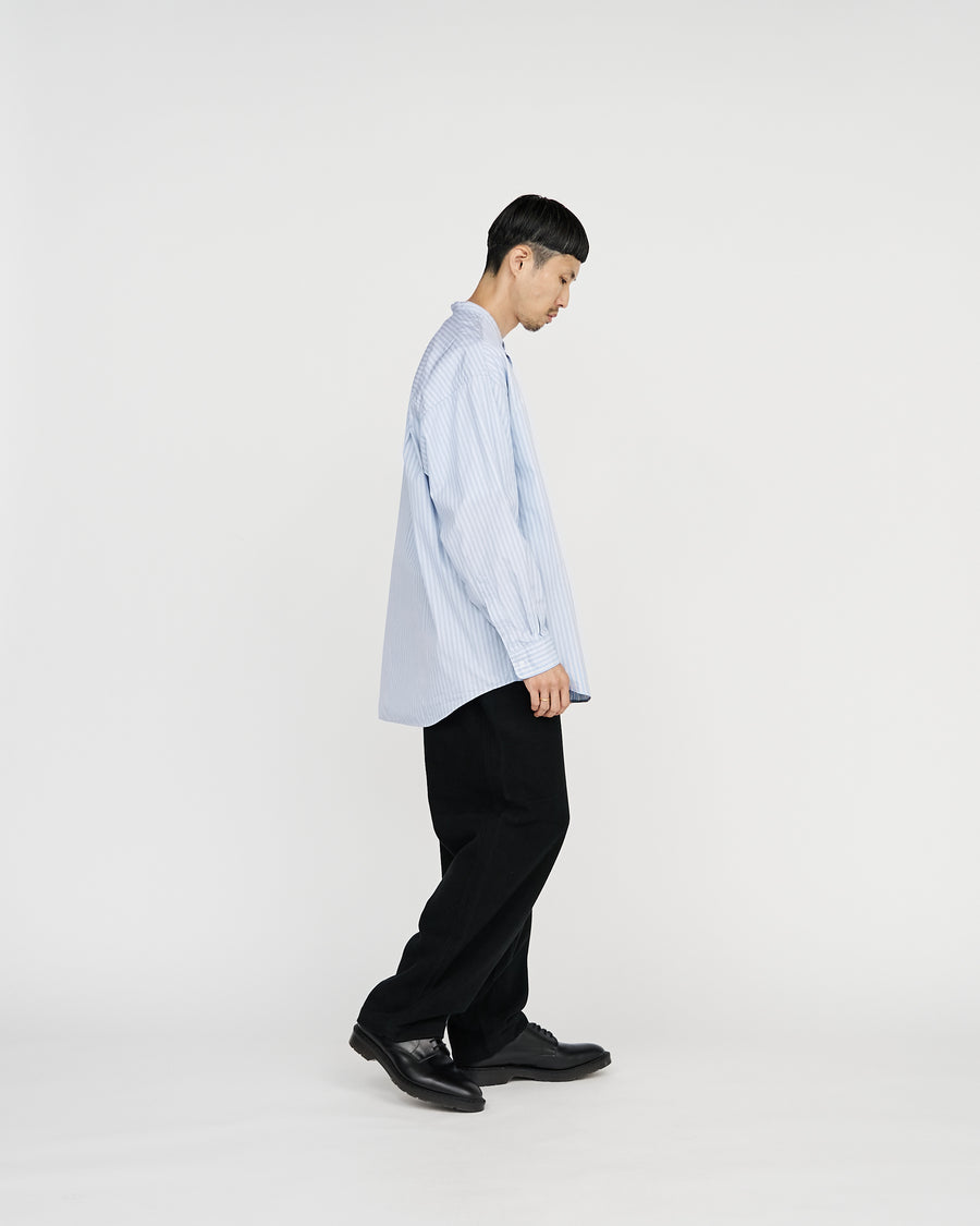 CANCLINI L/S Oversized Band Collar Shirt