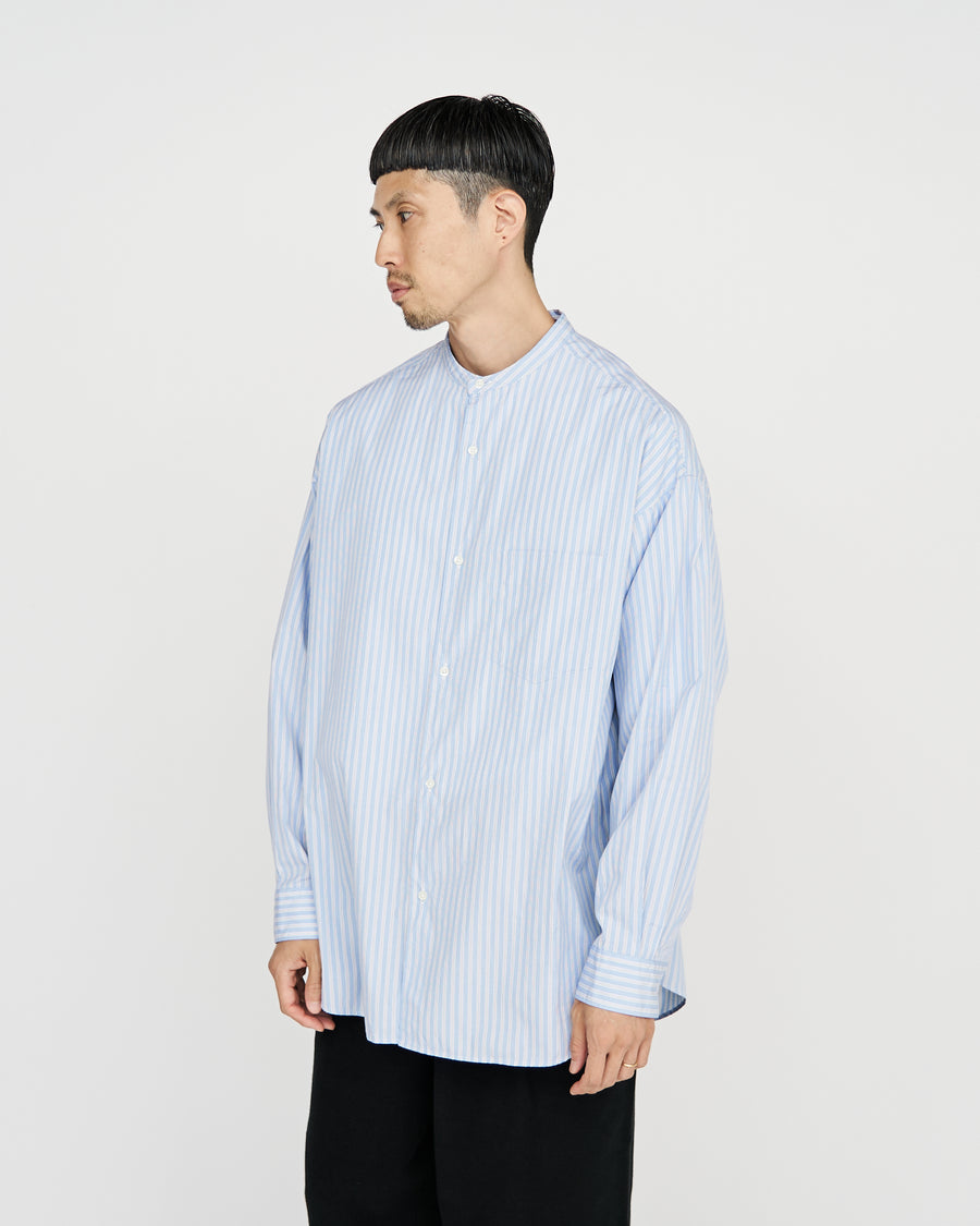 CANCLINI L/S Oversized Band Collar Shirt