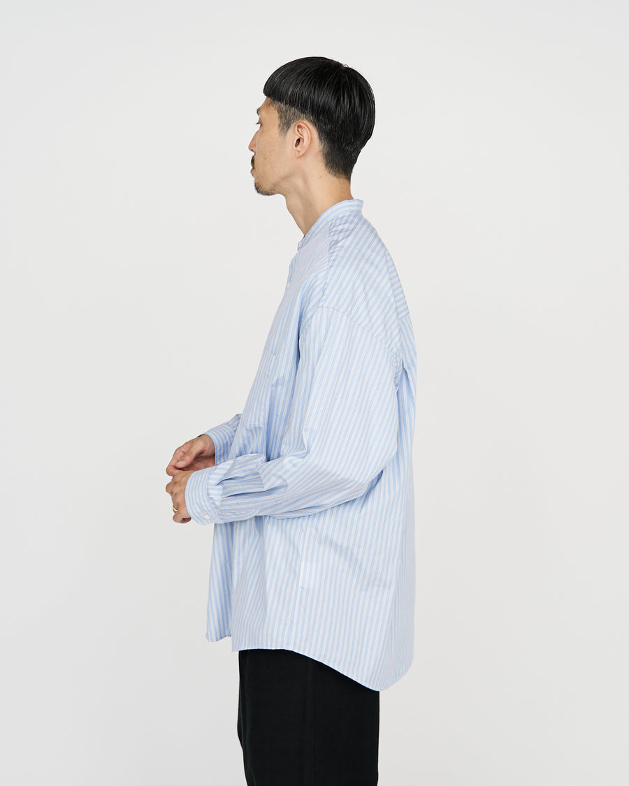 CANCLINI L/S Oversized Band Collar Shirt