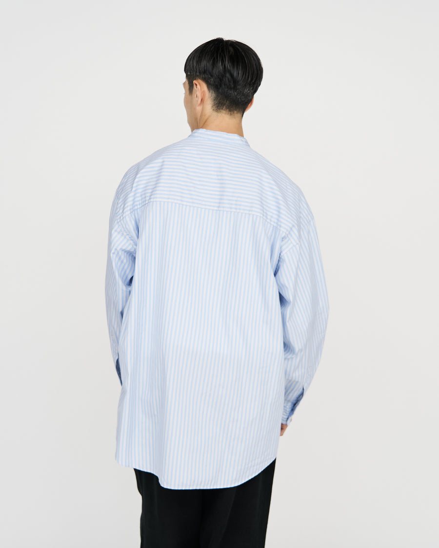 CANCLINI L/S Oversized Band Collar Shirt