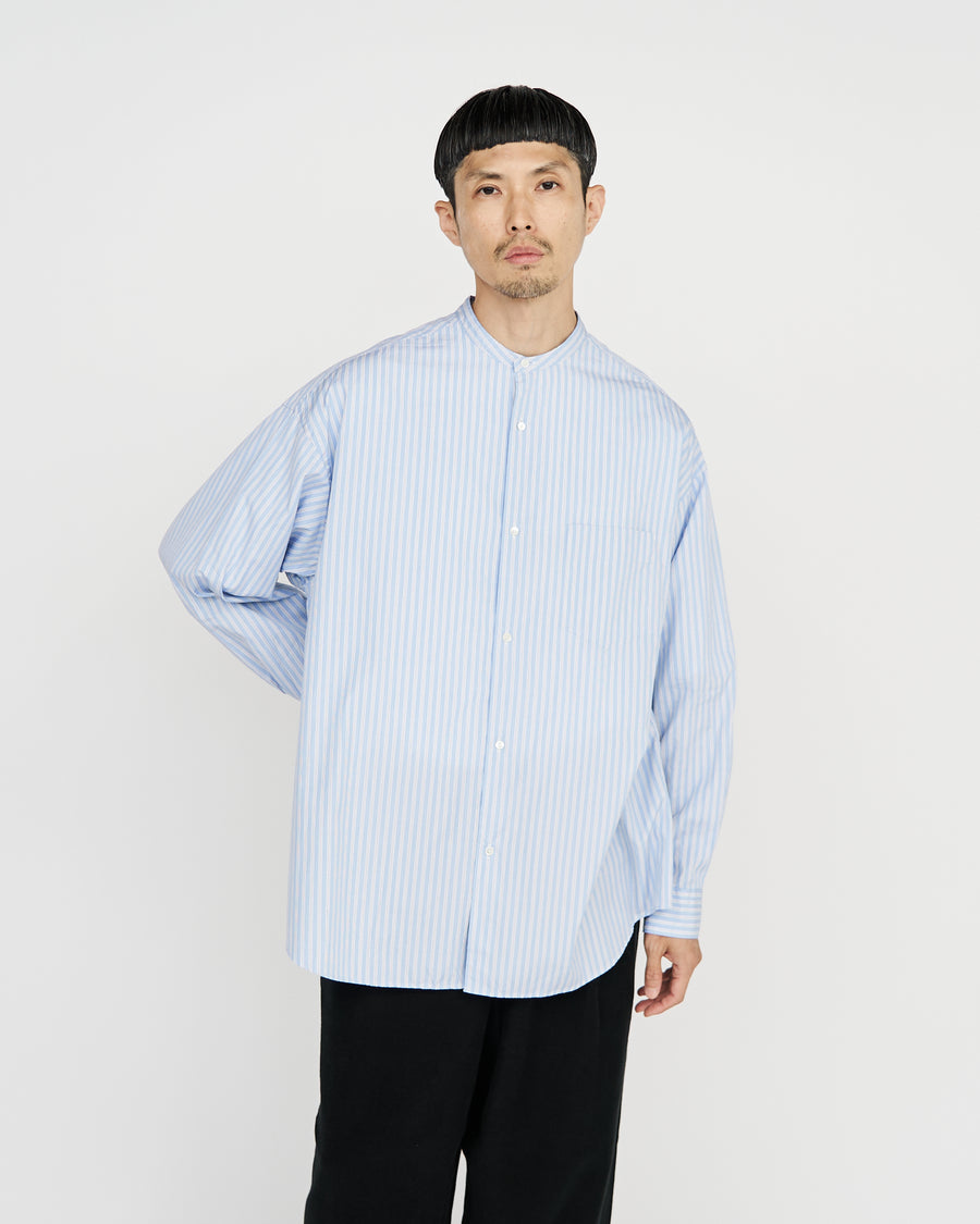 CANCLINI L/S Oversized Band Collar Shirt