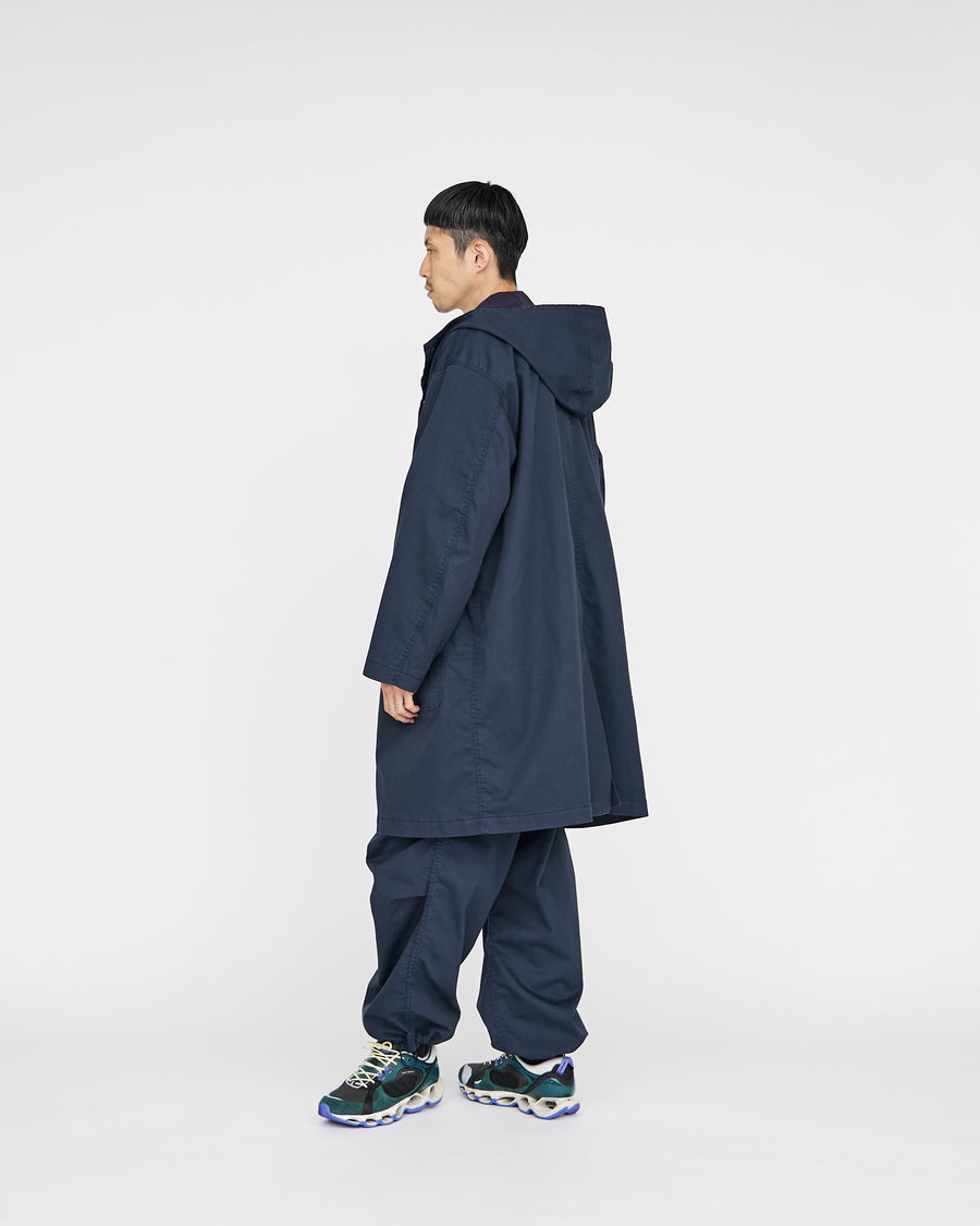 -SALE- Pigment Drill Oversized Hooded Coat