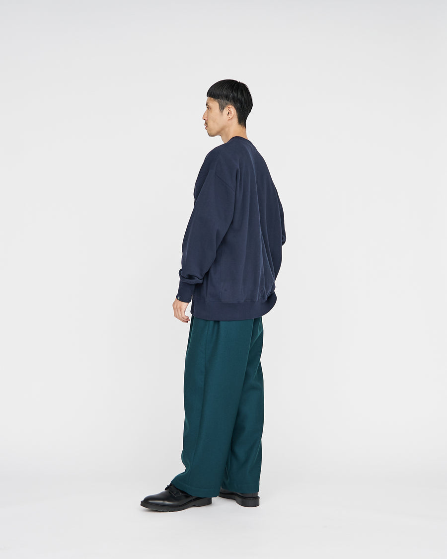 -SALE- Hard Flannel Wide Straight  Trousers