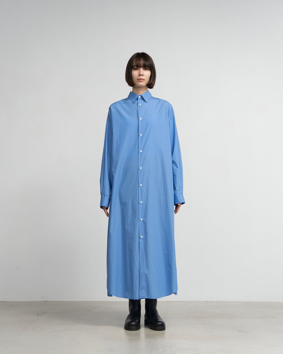 Broad Regular Collar Oversized Shirt Dress