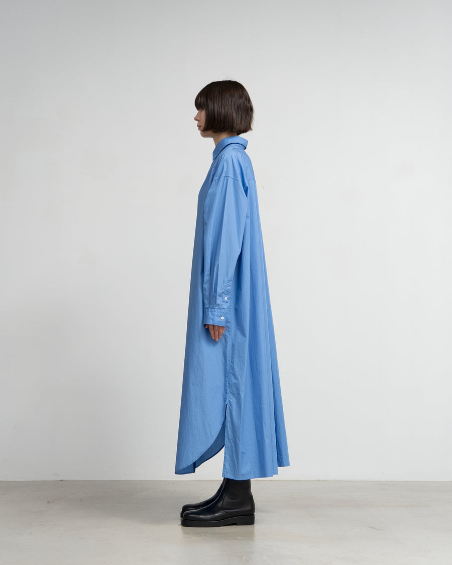 Broad Regular Collar Oversized Shirt Dress