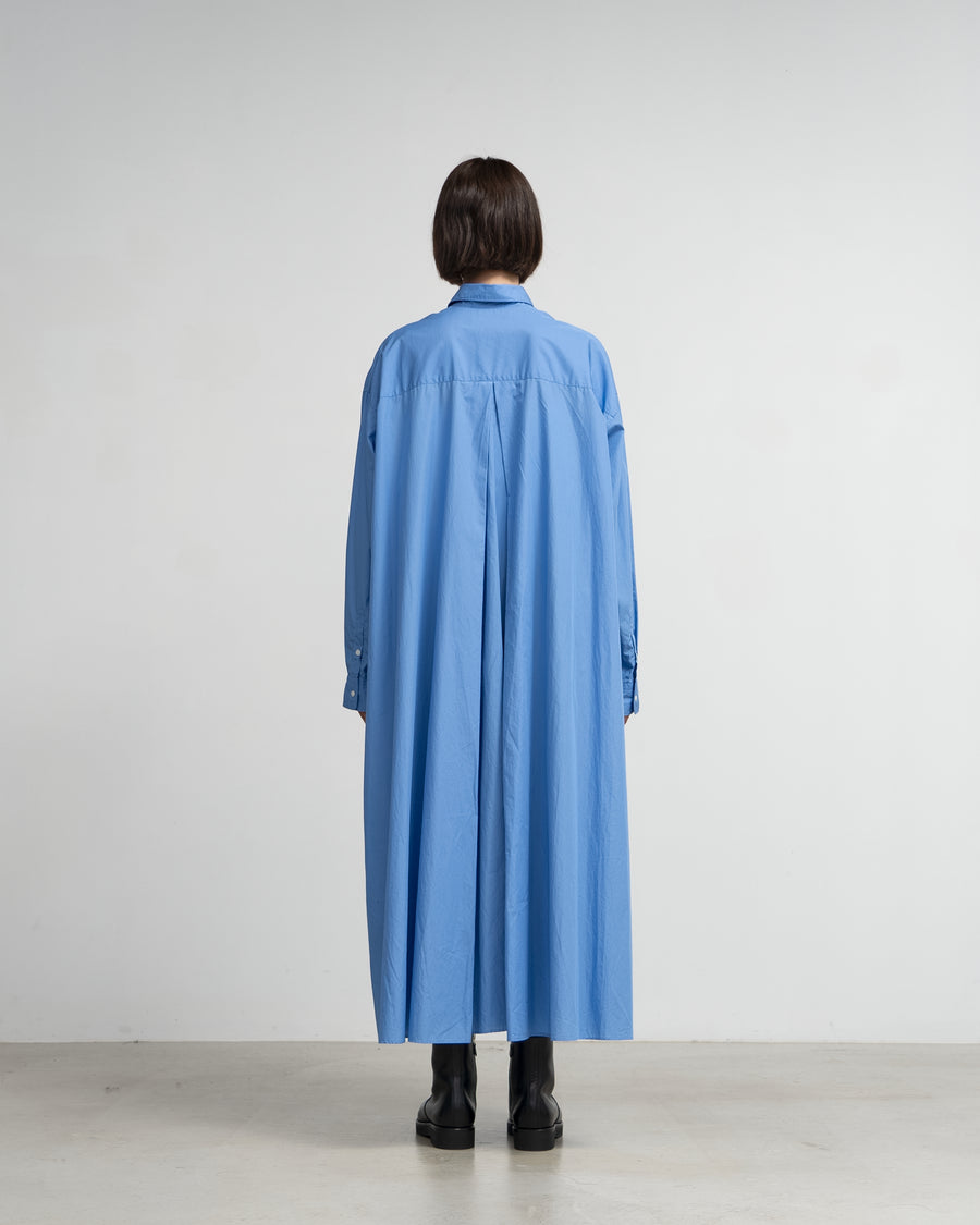 Broad Regular Collar Oversized Shirt Dress