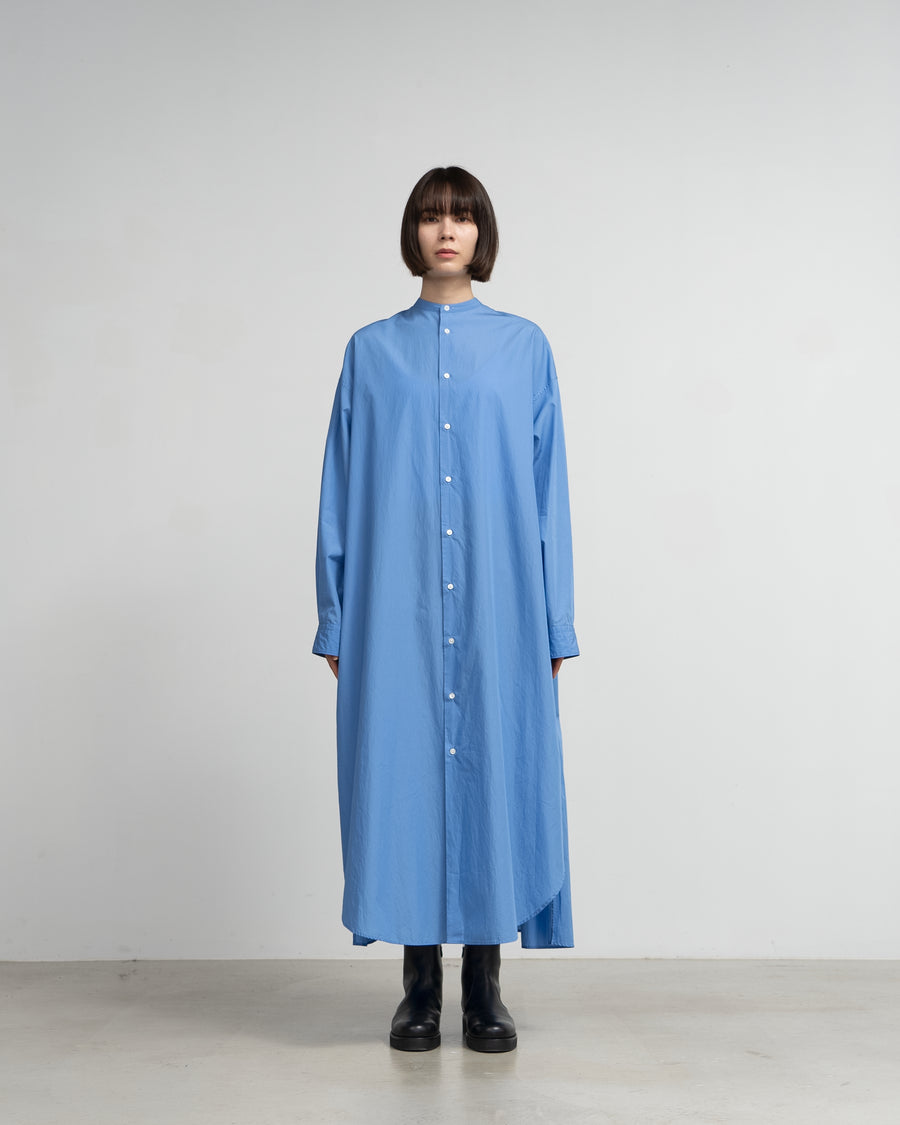 High Count Broad Band Oversized Shirt Dress