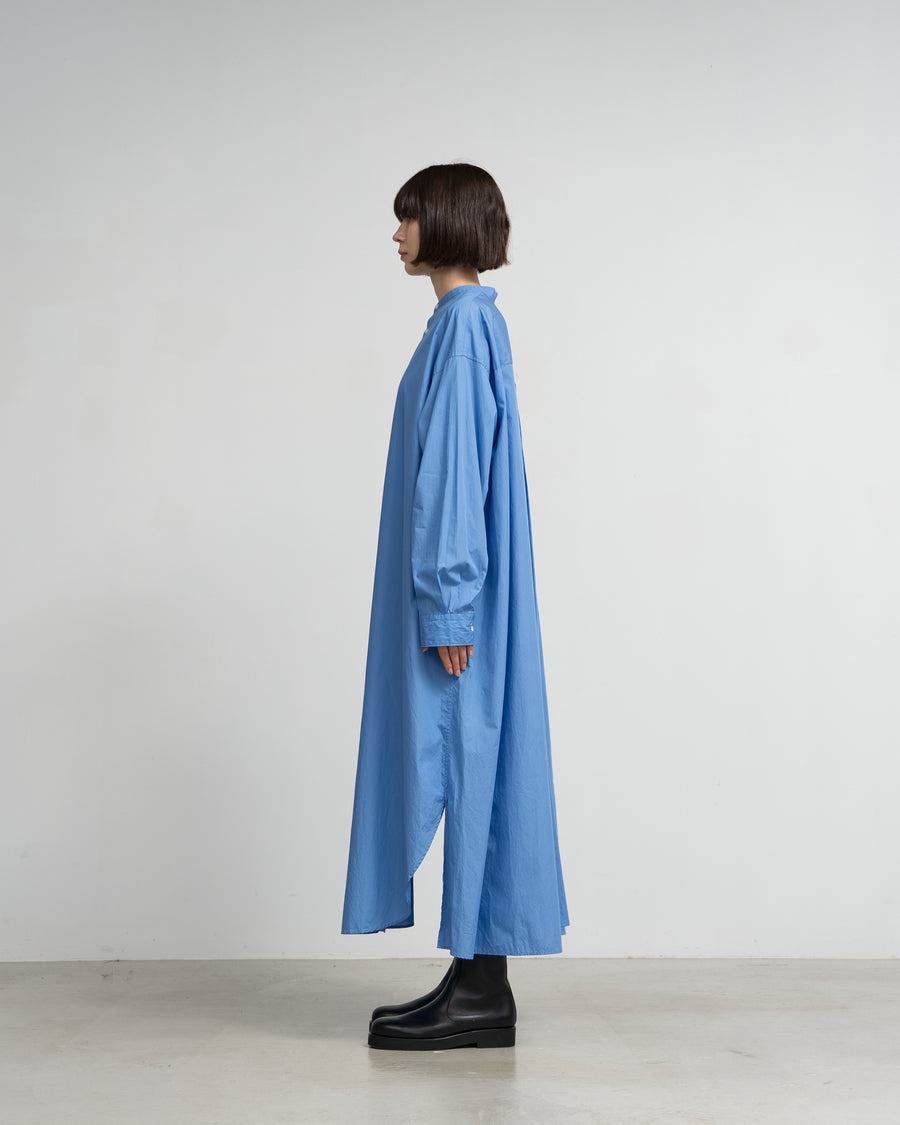 High Count Broad Band Oversized Shirt Dress