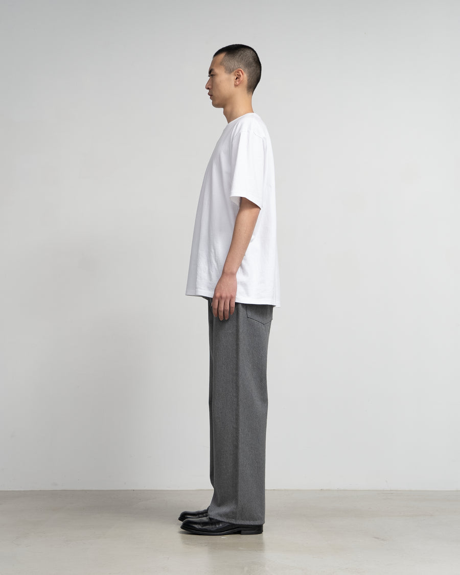 Colorfast Denim Five Pocket Wide Straight Pants