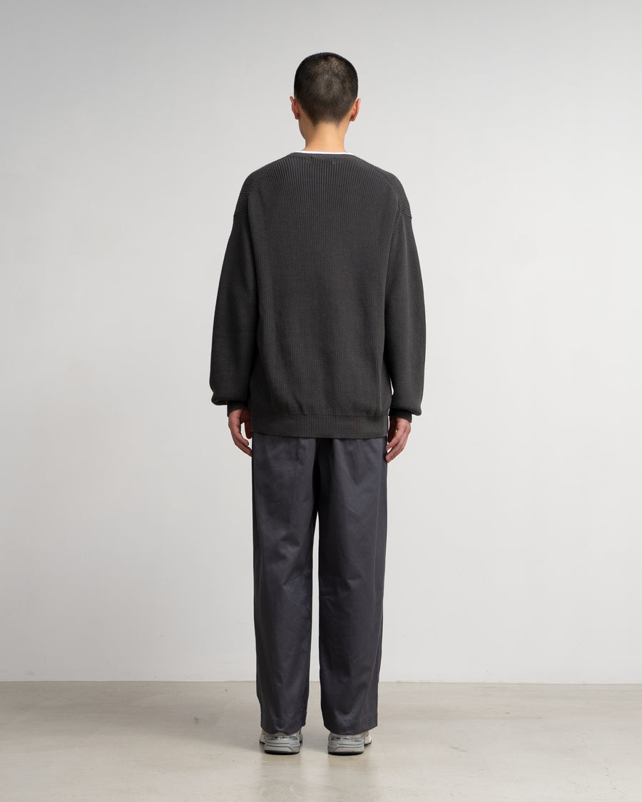 Suvin Loose Rib Crew Neck Knit