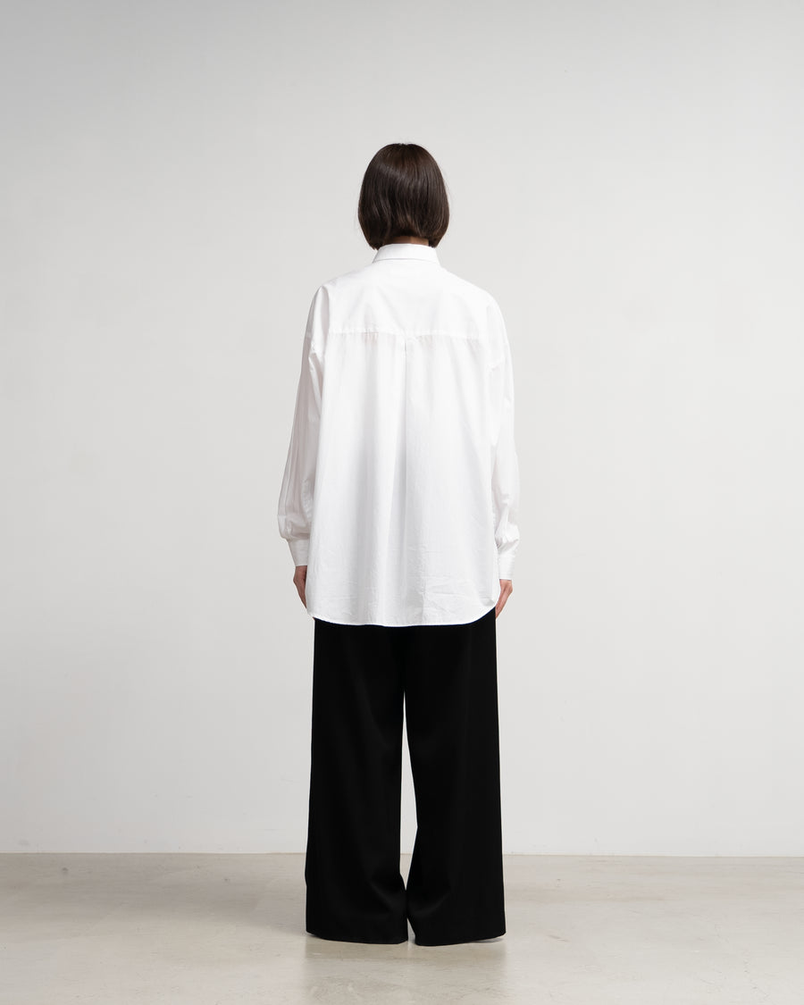 Broad L/S Oversized Regular Collar Shirt