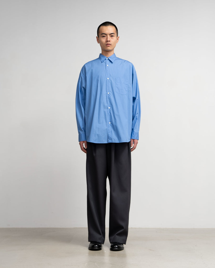 Broad L/S Oversized Regular Collar Shirt