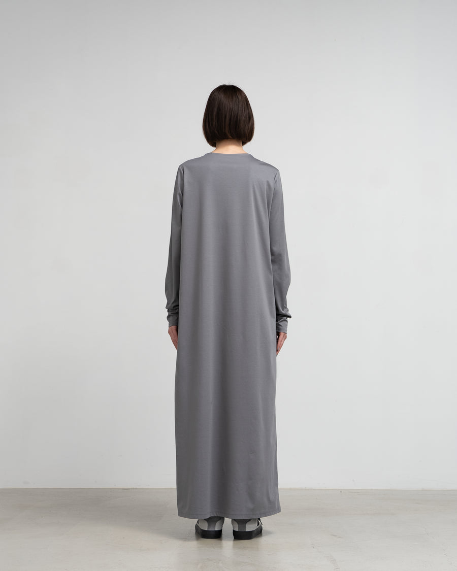 Fine Smooth L/S Crew Neck Dress