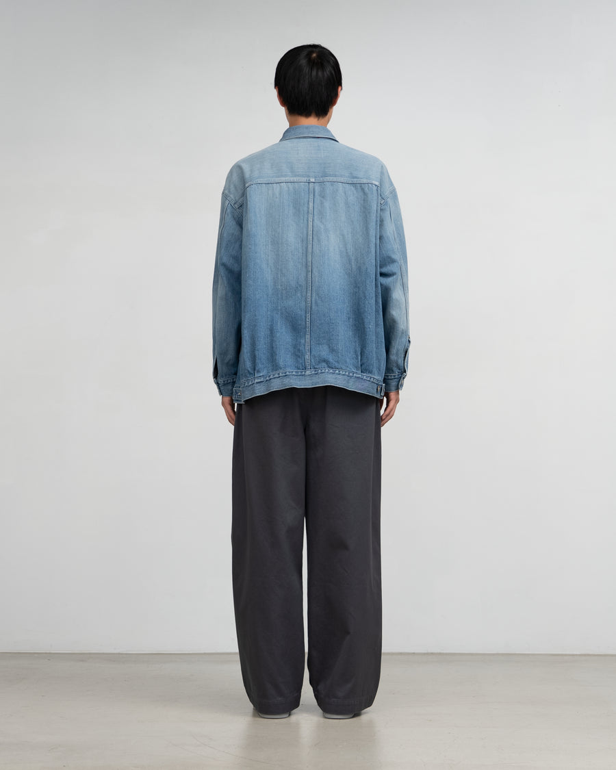 Selvage Denim Jacket-LIGHT FADE-