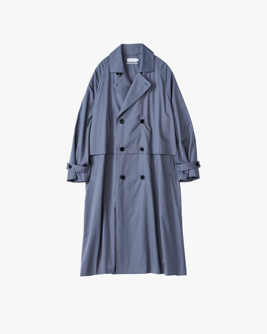 Silicon Poplin Cape Trench Coat