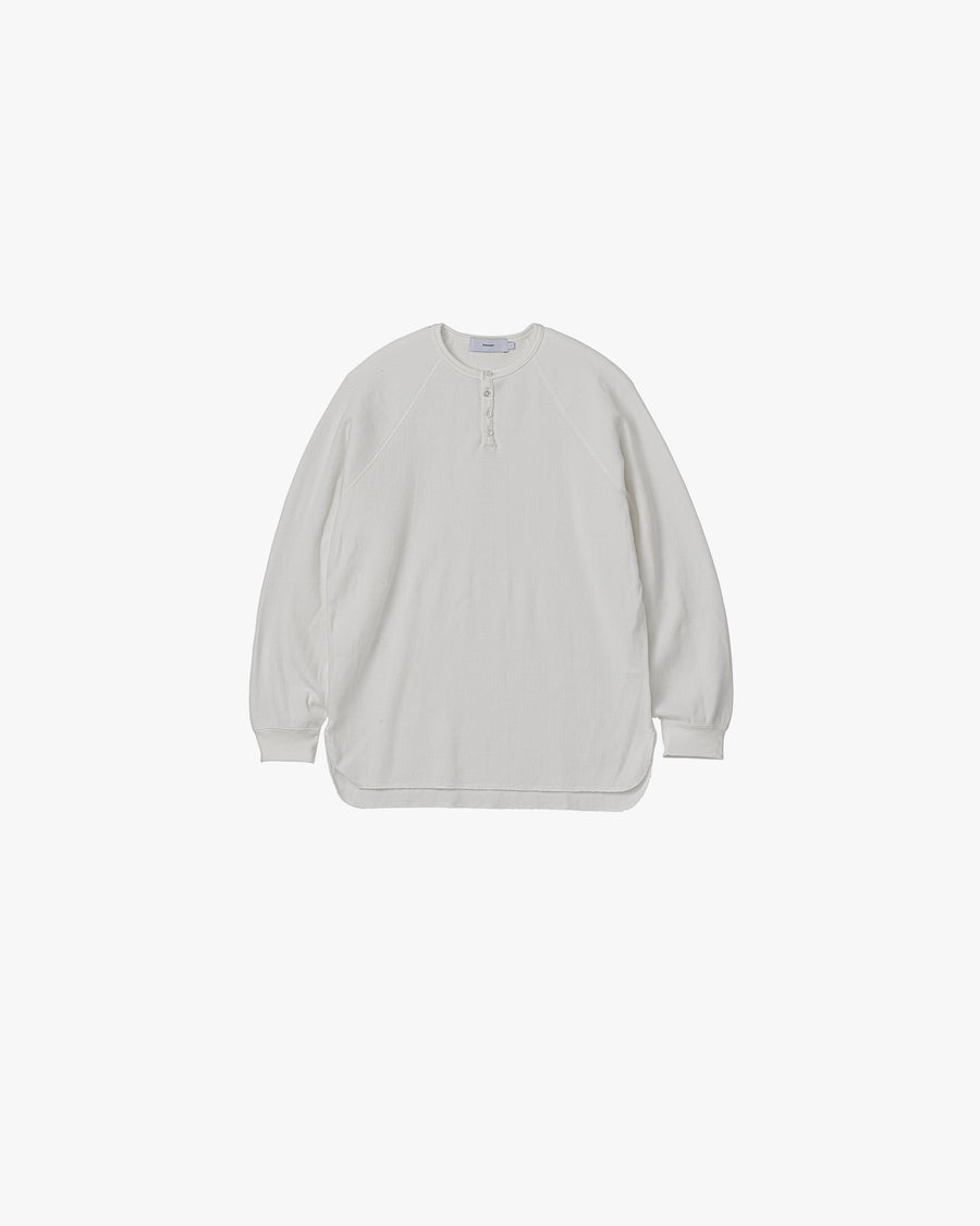 Waffle L/S Henley Neck Tee